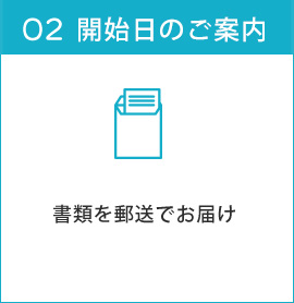 お申込み書類を郵送でお届け。スマートメーターに交換