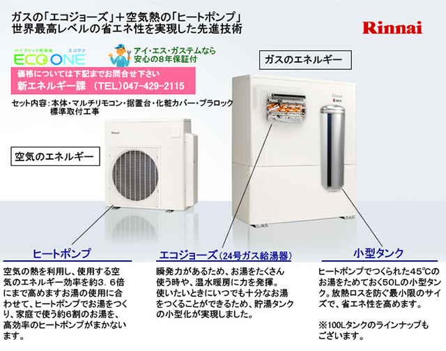 最高レベルの省エネ性を実現した先進技術ECO ONE