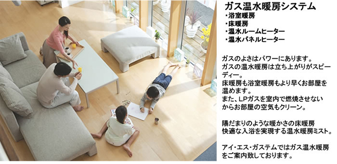 ガス熱温水暖房システム