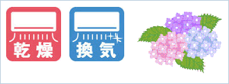 梅雨時や花粉の季節は洗濯乾燥室として活用