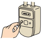 ガスメーターの復帰方法